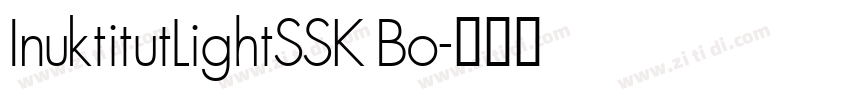 InuktitutLightSSK Bo字体转换